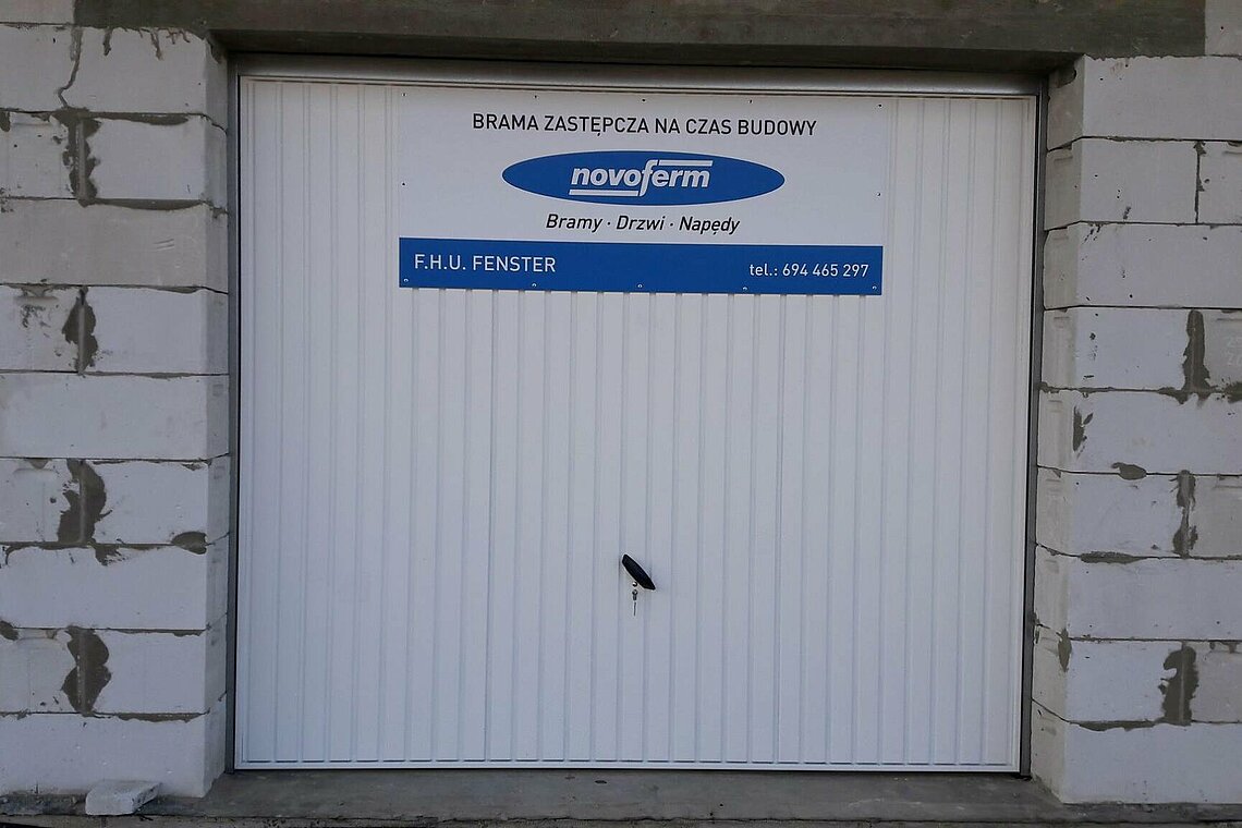 Brama zastępcza Novoferm na czas budowy 