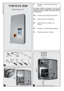 Instrukcja sterowania do bram szybkobieżnych T100 R-FU 3kW