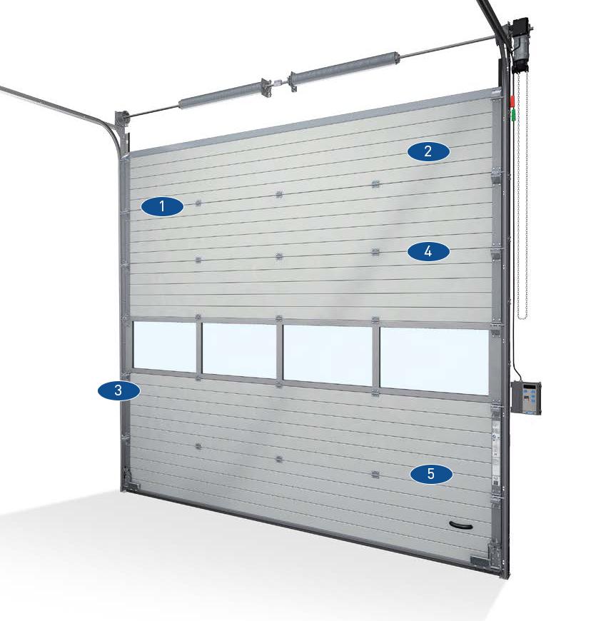 wygląd wewnętrzny bramy przemysłowej Thermo 40 